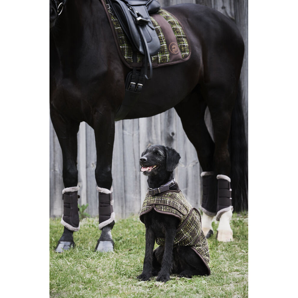 Ochraniacze Ujeżdżeniowe Z Futrem Mesh Faux Fur Brown Platinum 24 Eskadron