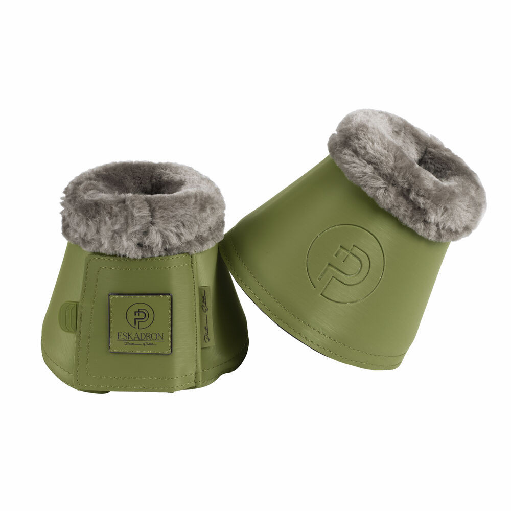 Kaloszki Z Futrem Softslate Faux Fur Moss Green Platinum 24 Eskadron