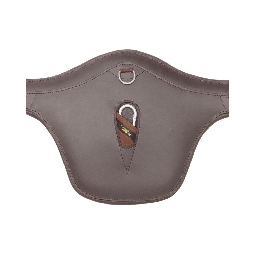 Popręg Z Fartuchem Standard Elastic Brązowy Kavalkade